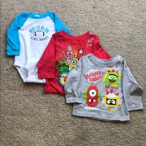 Baby Onesie and 2 Shirts